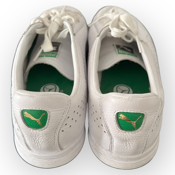 Men’s Puma “Court Star” Tennis Shoes - Size 12 - White Genuine Leather - Picture 8 of 10
